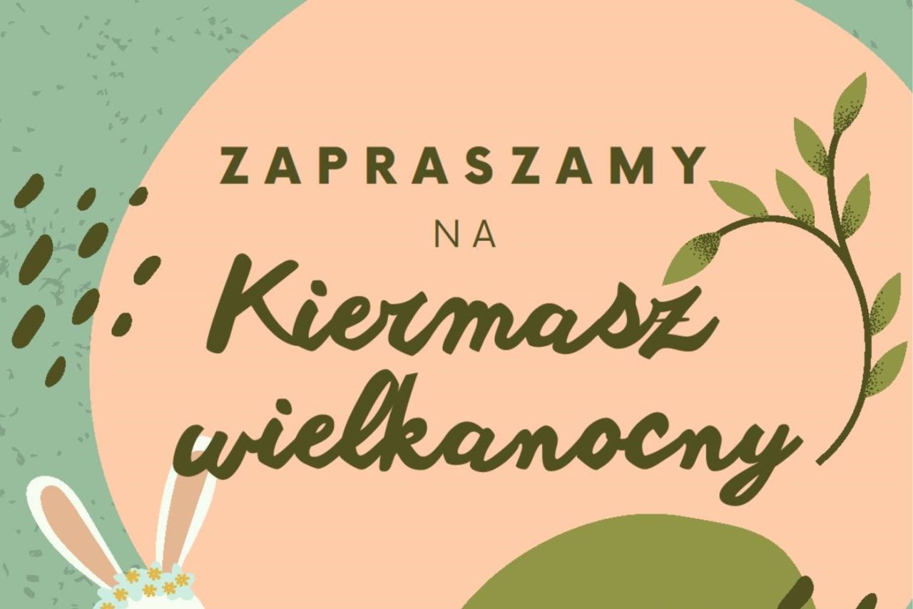 plakat informacyjny o kiermaszu przedszkolaków