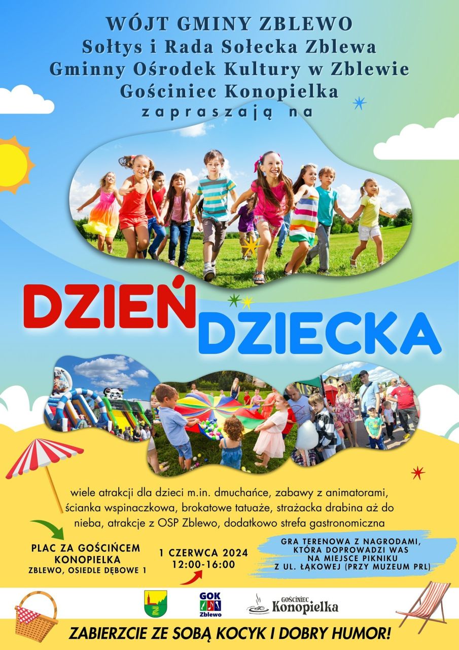 plakaty informujace o dniu dziecka