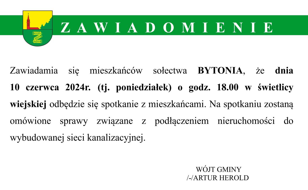 spotkanie z mieszkańcami Bytoni