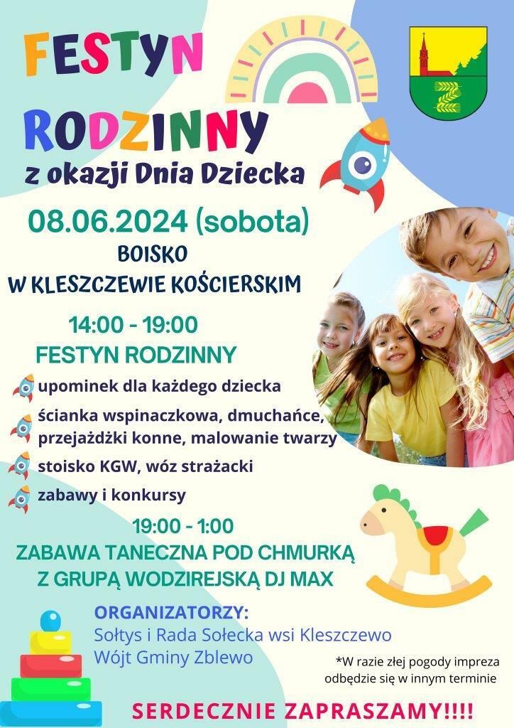 kolorowe grafiki plakaty zapraszajace na dzień dziecka