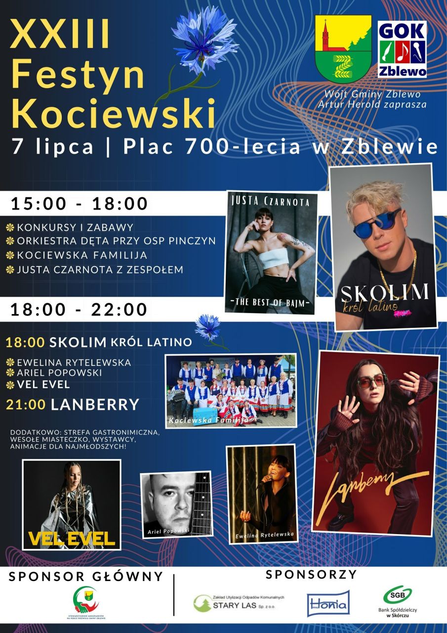 plakat festynu kociewskiego w zblewie