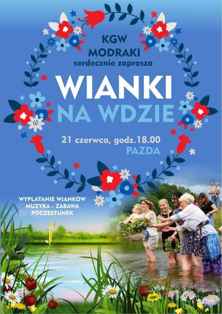 plakat zapraszający na imprezę do gminy zblewo