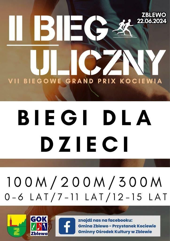 plakat zapraszający na imprezę do gminy zblewo