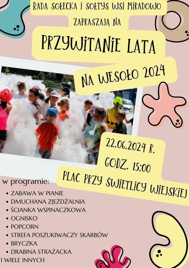 plakat zapraszający na imprezę do gminy zblewo