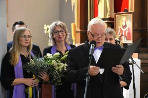 chórzyści uczestnicy koncertu w zblewie