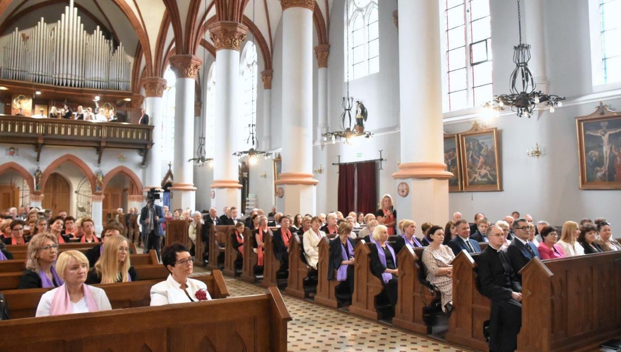 chórzyści uczestnicy koncertu w zblewie