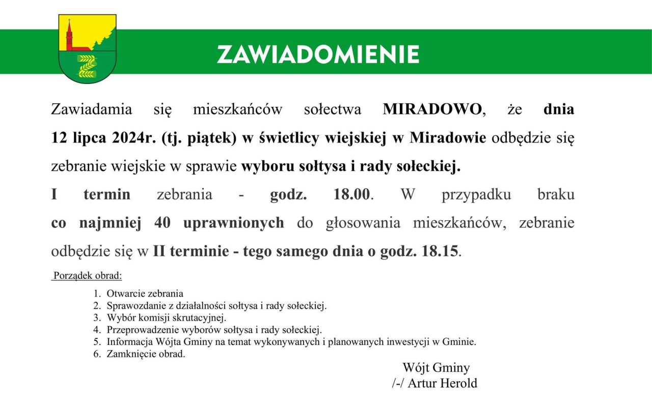 spotkanie z mieszkańcami Miradowo