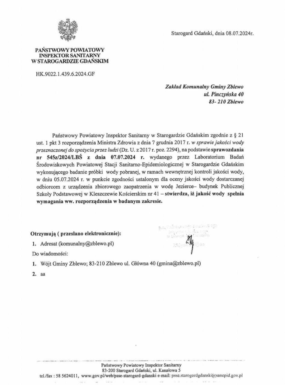 ważna informacja zakąłdu komunalnego