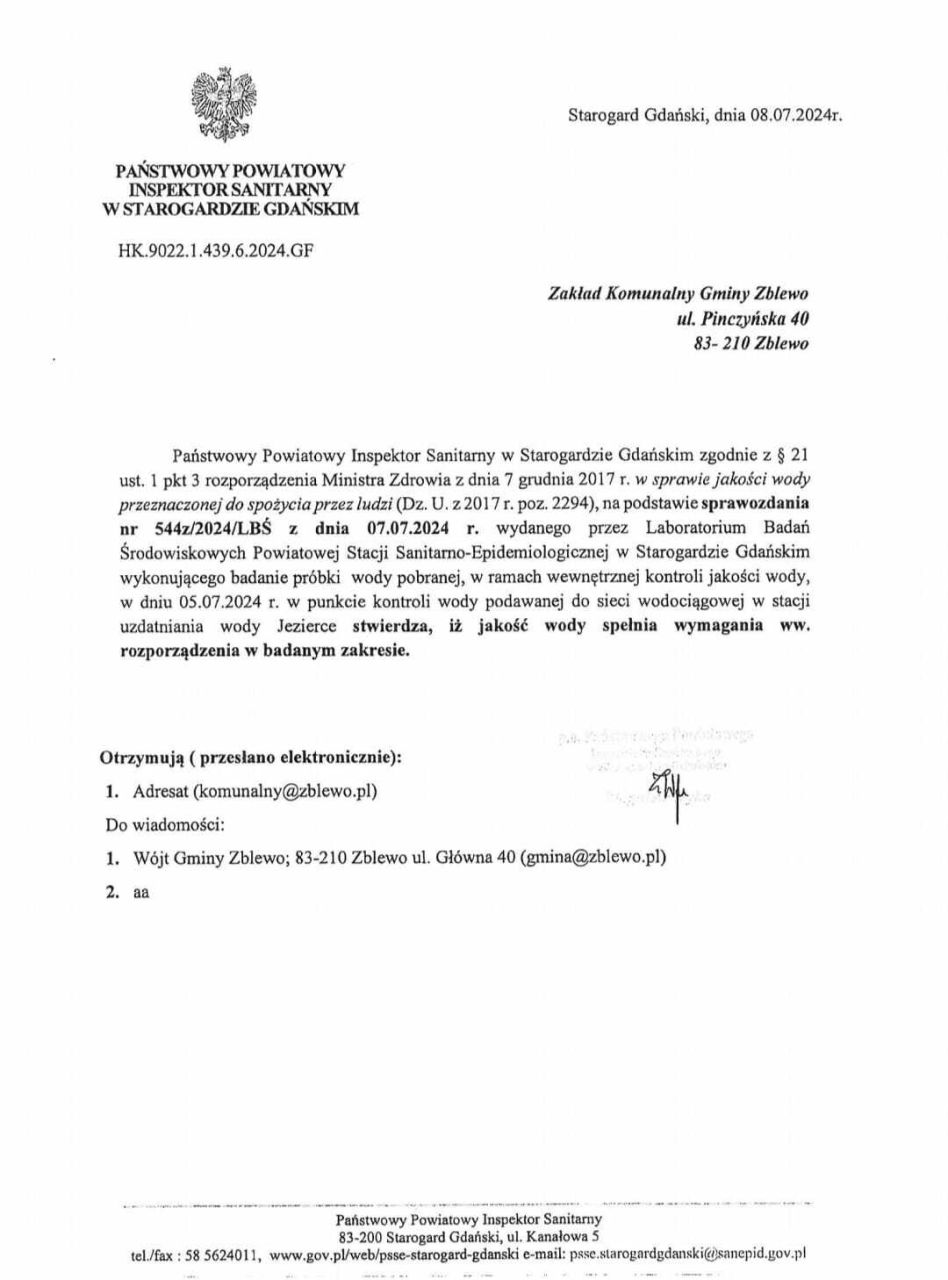 ważna informacja zakąłdu komunalnego