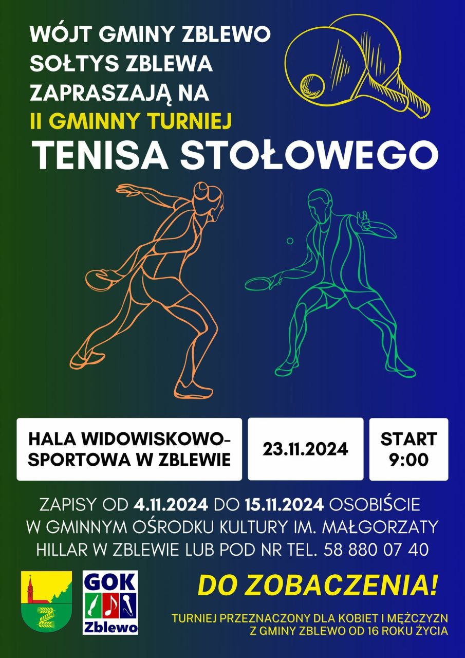 turniej tenisa w zblewie