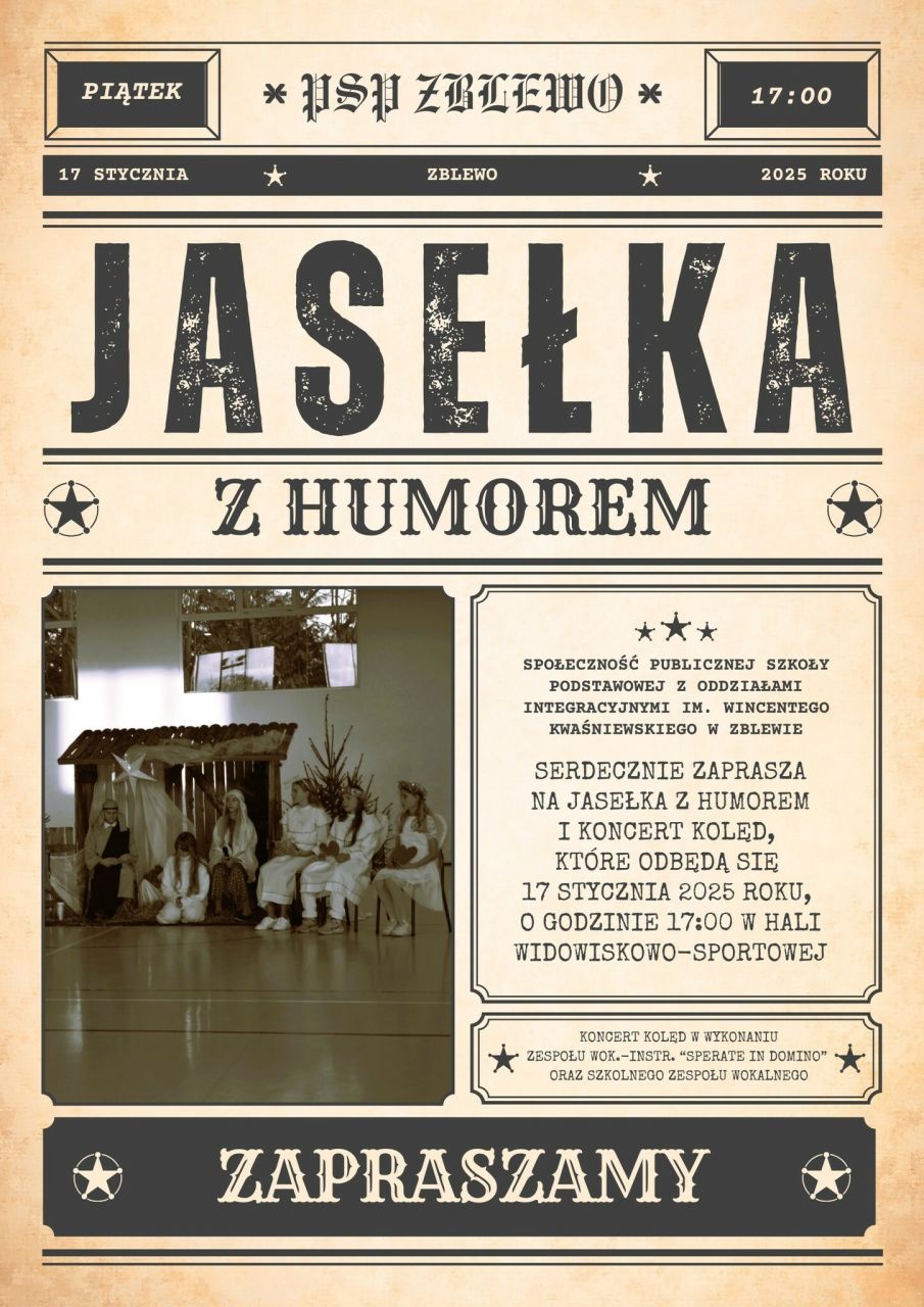jasełka z humorem plakat