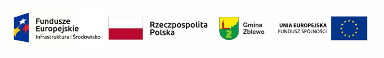 logotypy unijne - Fundusze Europejskie Infrastruktura i Środowisko, RP, UE, Gmina