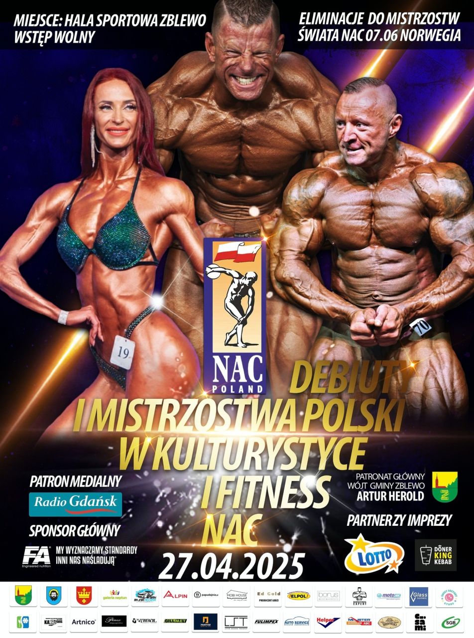 sportowcy w pozach fitness i kulturystyka