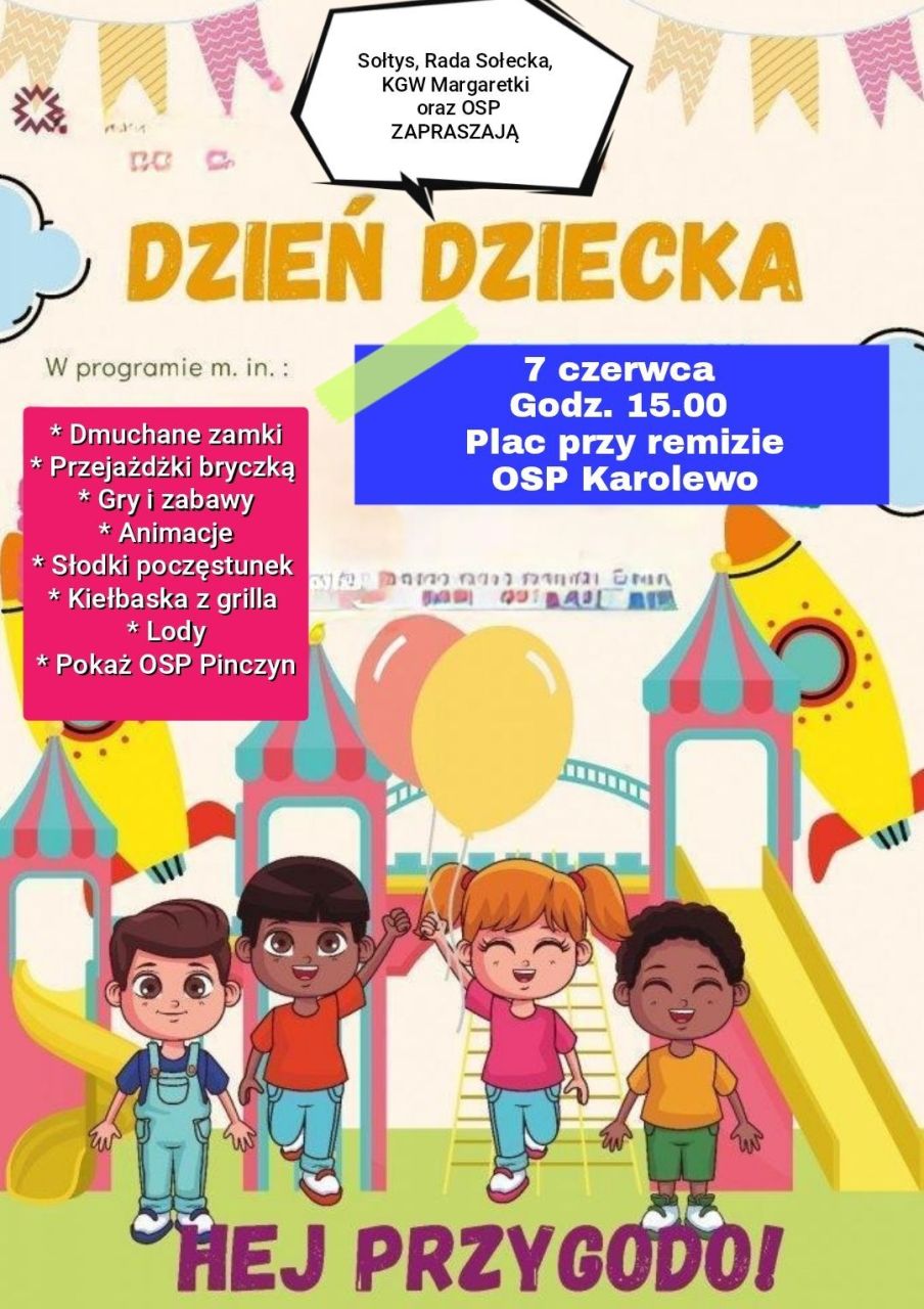 PLAKATY NA FESTYNY Z OKAZJI DNIA DZIECKA