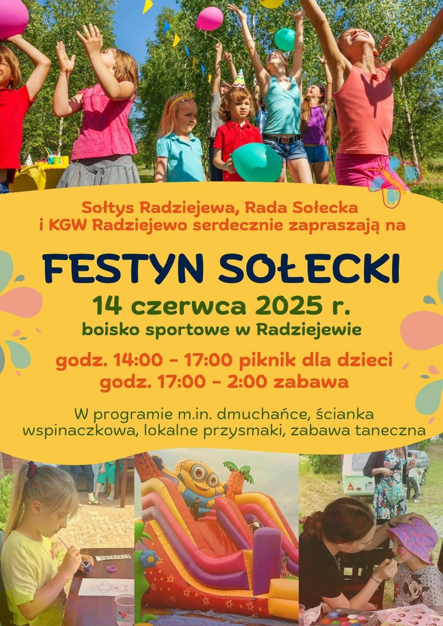 PLAKATY NA FESTYNY Z OKAZJI DNIA DZIECKA