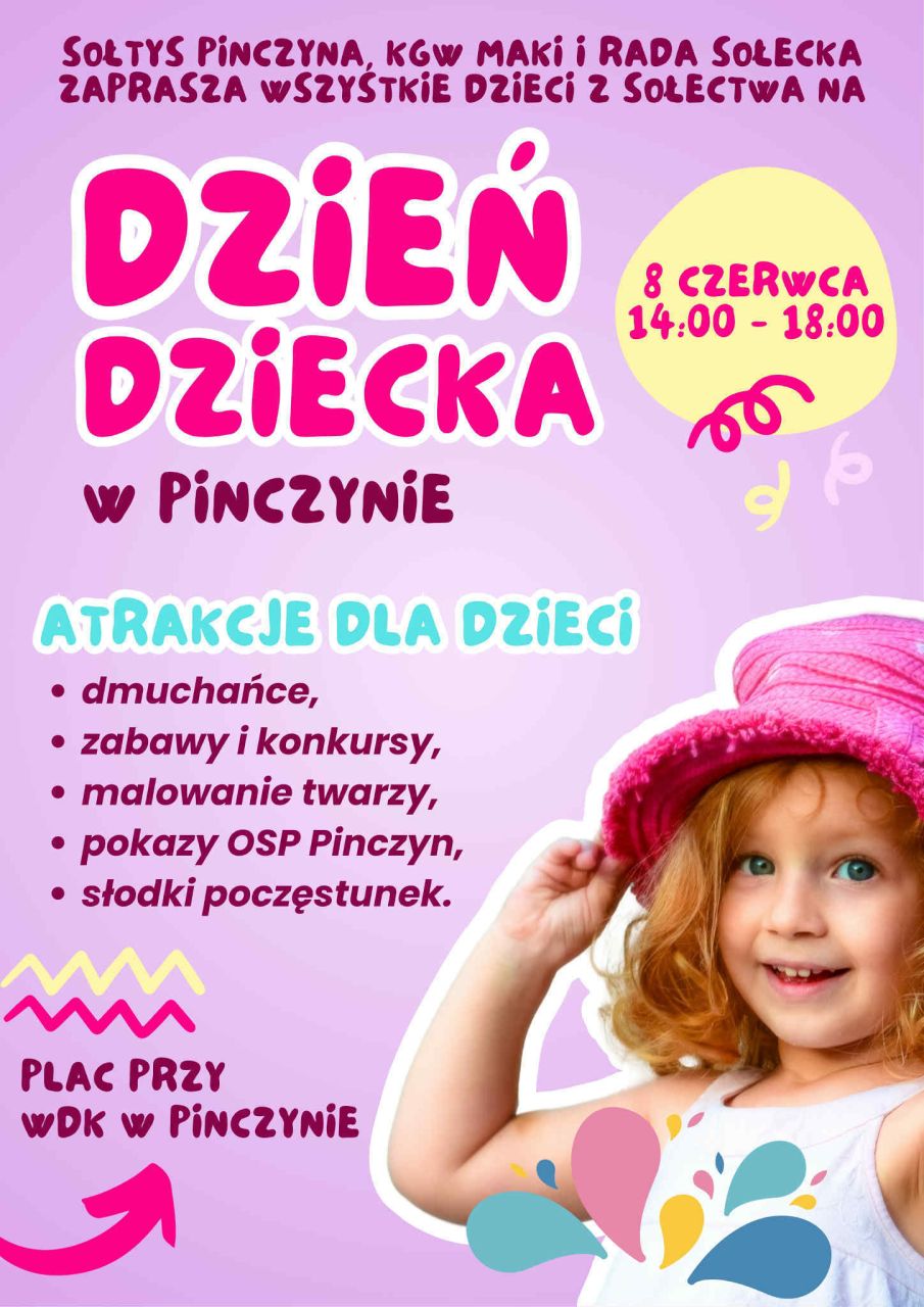 PLAKATY NA FESTYNY Z OKAZJI DNIA DZIECKA