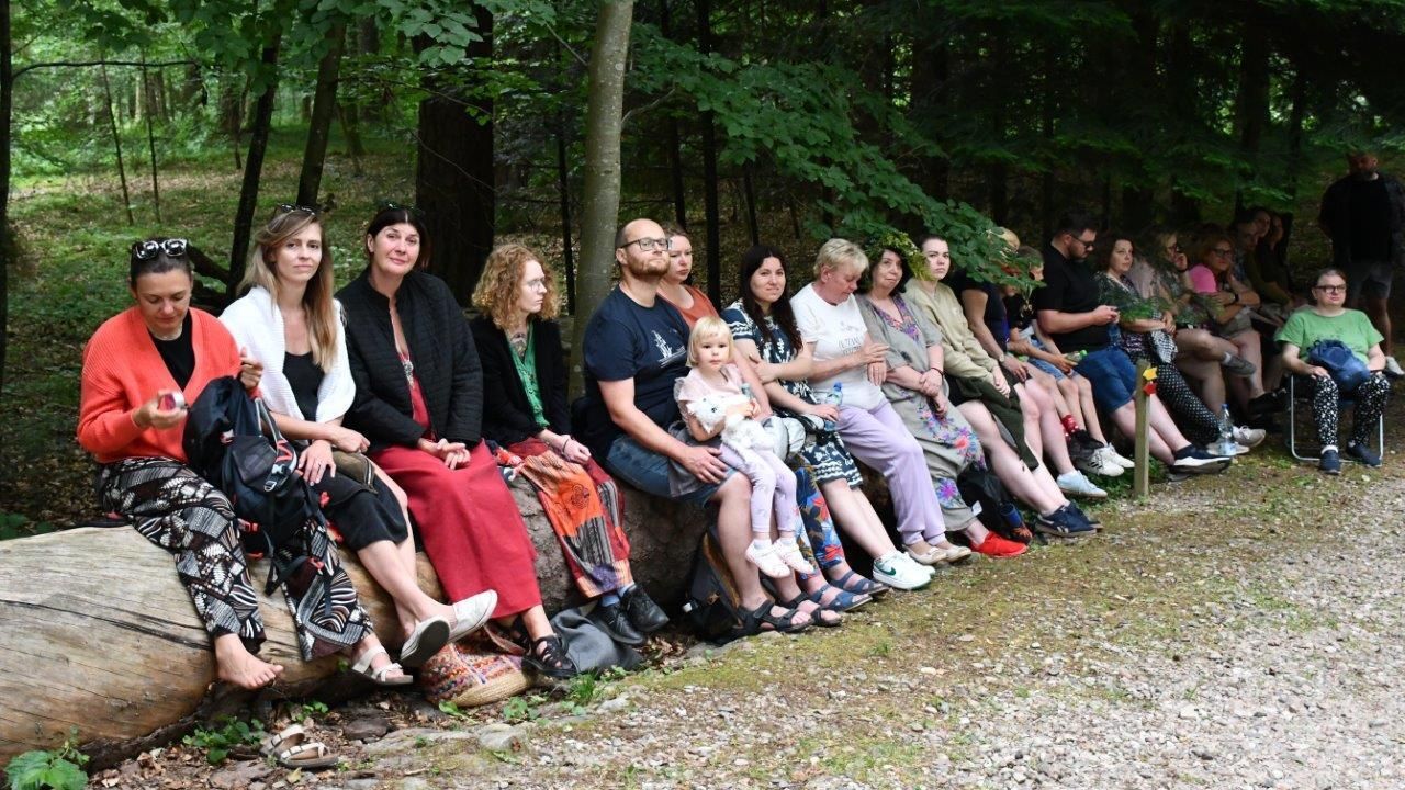 spacer z opowieściami w lesie