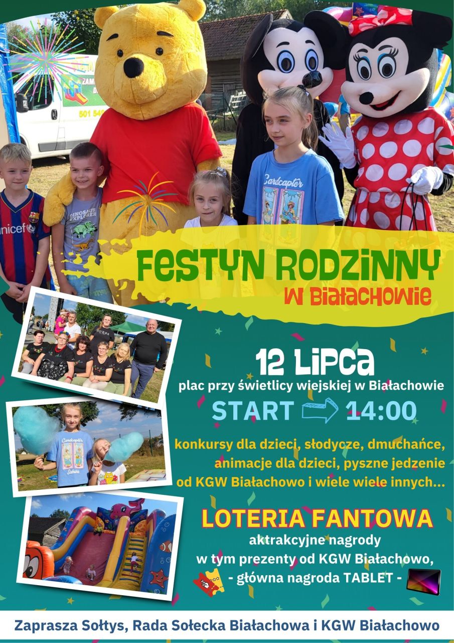 festyn w białachowie plakat z programem