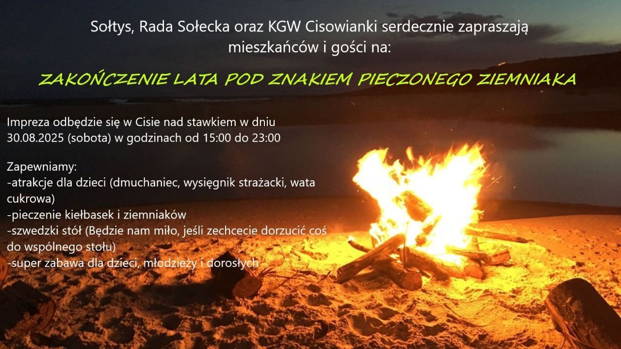 zakończenie lata plakat
