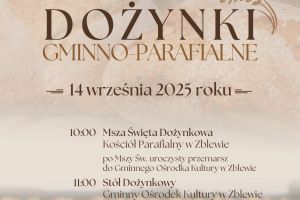 dozynki zblewo plakat zaproszenie