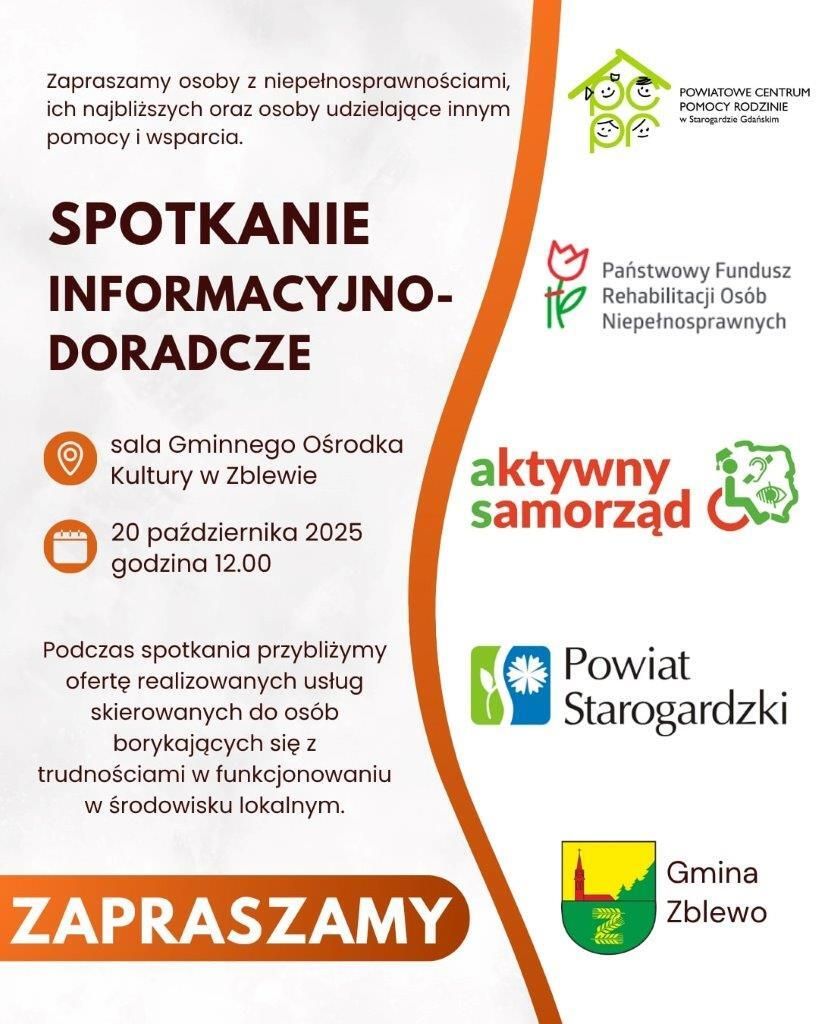 plakat spotkanie informacyjne
