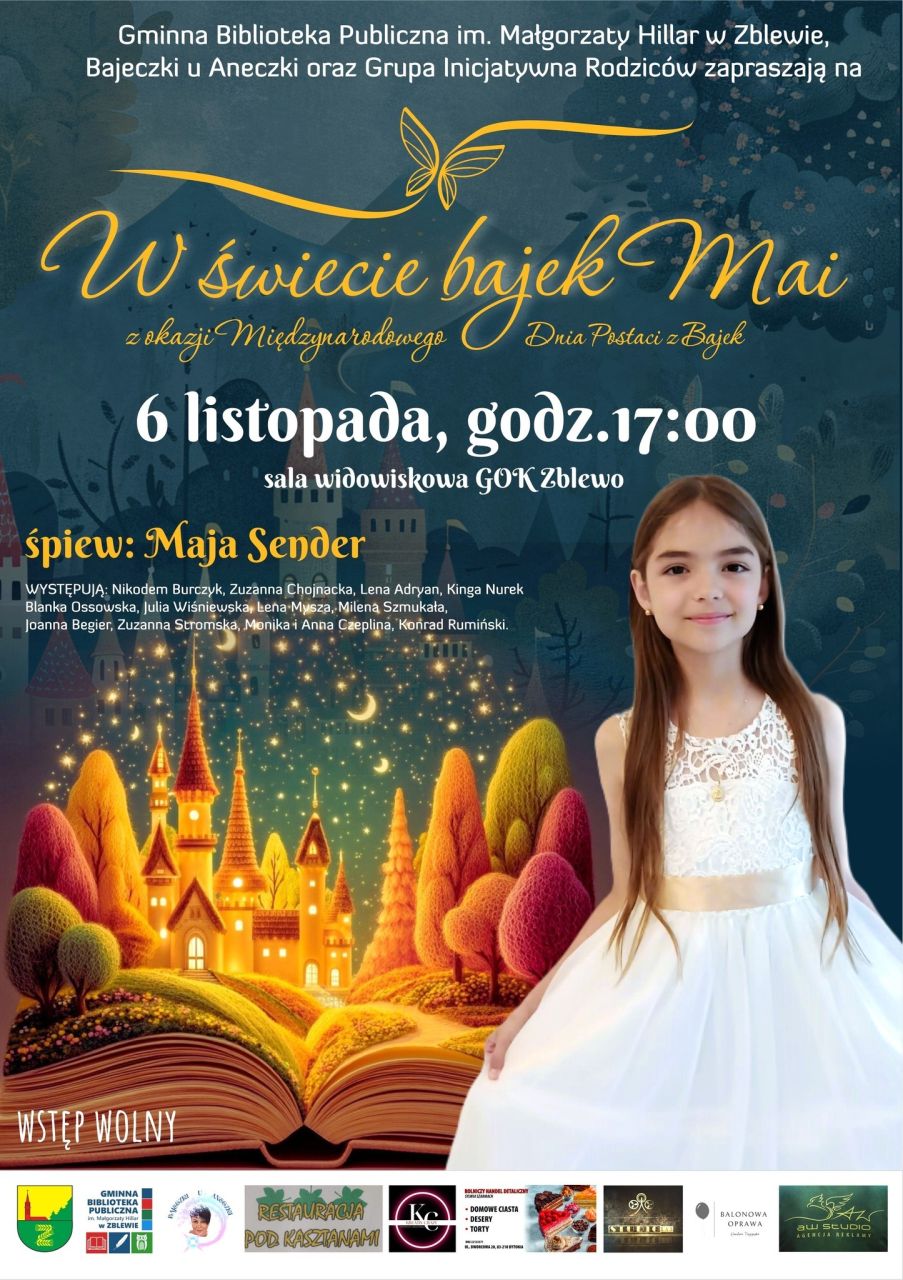 zaproszenie na koncert W świecie bajek Mai