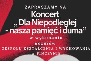 KONCERT DLA NIEPODLEGŁEJ PLAKAT ZAPROSZENIE
