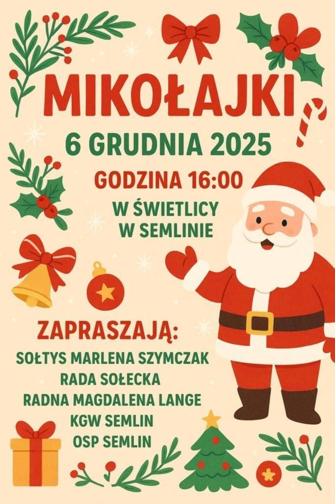 PLAKATY MIKOŁAJKOWE 2025