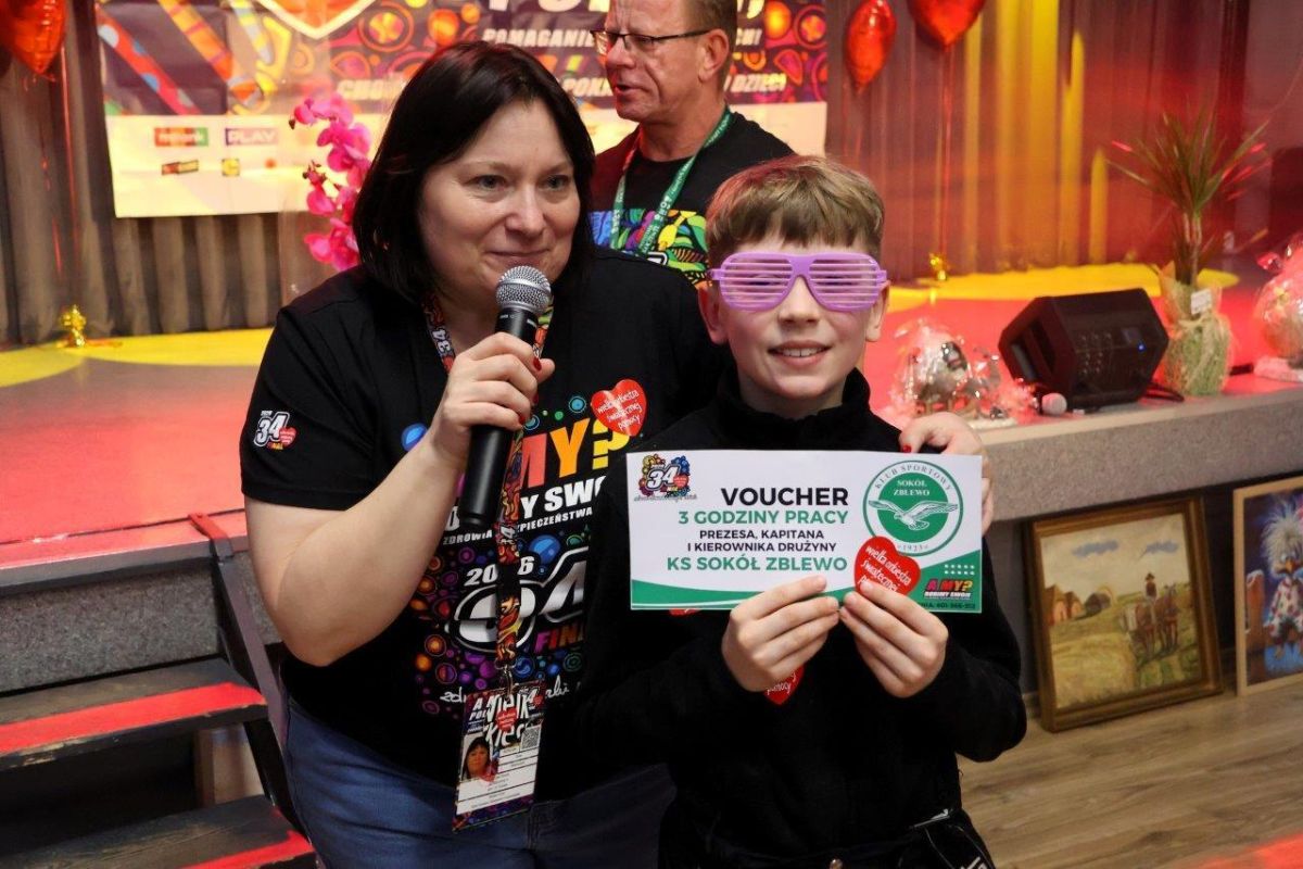 finał wosp w gminie zblewo