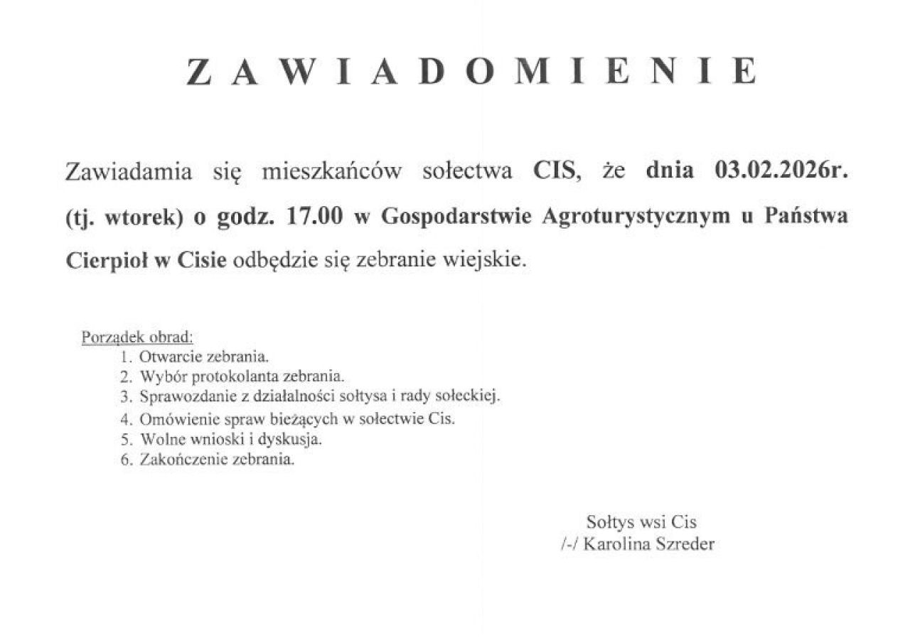 CIS ZEBRANIE WIEJSKIE