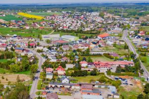 zblewo widok na wieś z lotu ptaka