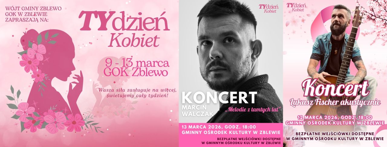 TYDZIEŃ KOBIET PLAKAT INFORMACYJNY