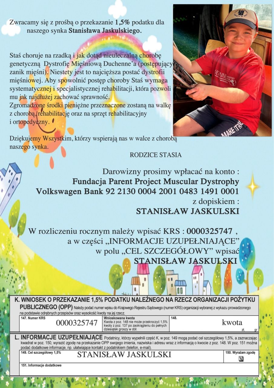 przekaż 1.5% podatku