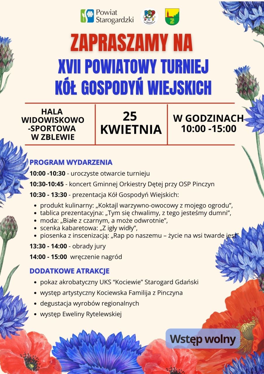 PLAKAT TURNIEJ GOSPODYŃ