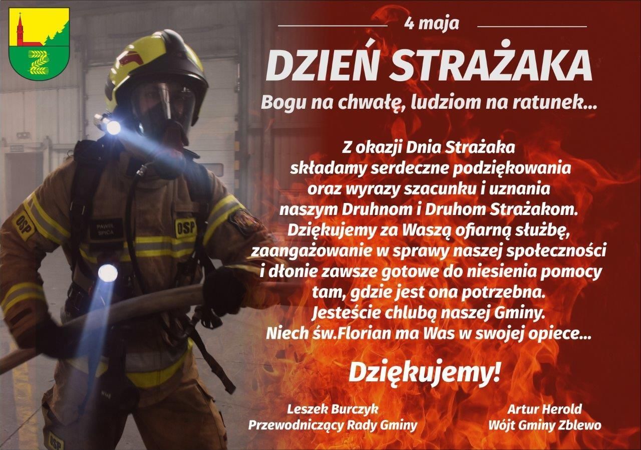 ŻYCZENIA Z OKAZJI DNIA STRAŻAKA 2026