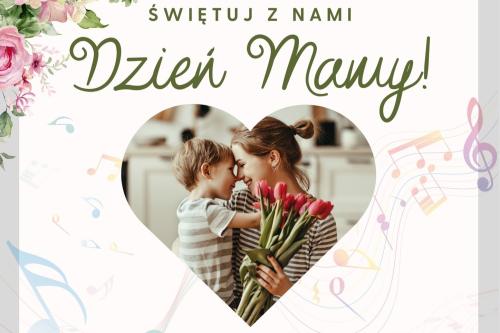 dZIEN mATKI PLAKAT Z WIZERUNKIEM MAMY I DZIECKA