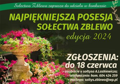 grafika z wizerunkiem ogrodu, kwiatów i fontanny