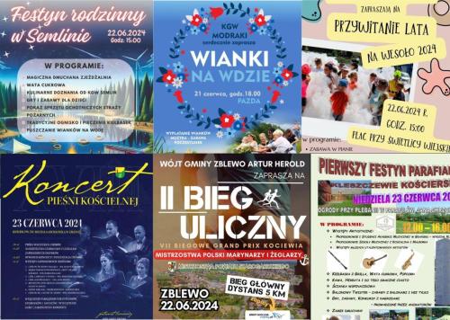 KALENDARZ NADCHODZACYCH WYDARZEŃ W GMINIE ZBLEWO
