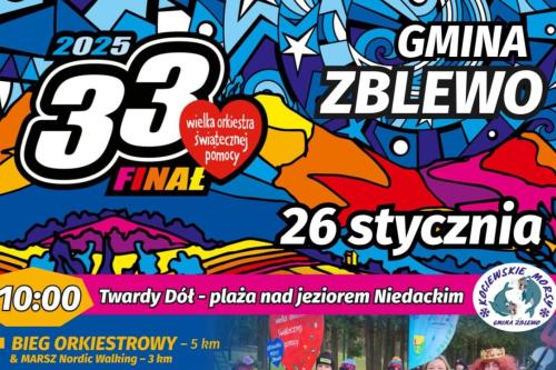 finał wośp w zblewie plakat