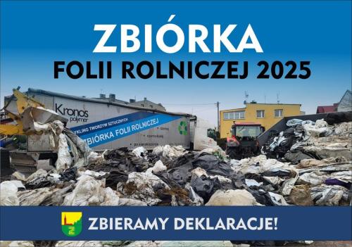 ZBIÓRKA ZUŻYTYCH FOLII w centrum wsi na placu