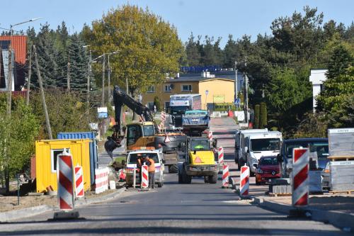 ulica białachowska w zblewie