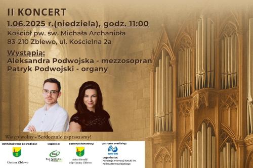 koncert organowy w zblewie