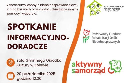 SPOTKANIE W ZBLEWIE PLAKAT INFORMACYJNY