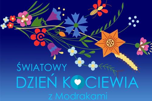 światowy dzien kociewia z modrakami plakat