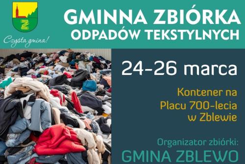 ZBIÓRKA ODPADÓW TEKSTYLNYCH