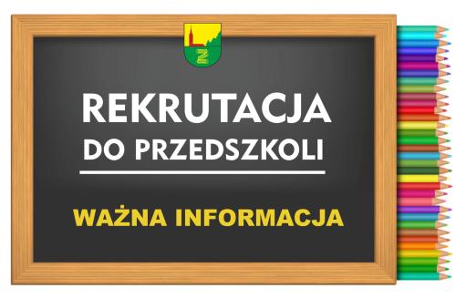 informacja w sprawie rekrutacji do przedszkoli nie odbędzie się