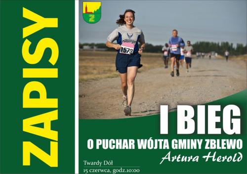 ZAPRASZAMY DO TWARDEGO DOŁU NA I BIEG O PUCHAR WÓJTA GMINY ZBLEWO