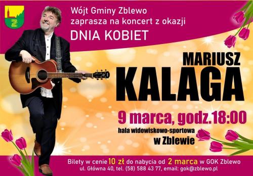 PRZED NAMI - MUZYCZNY DZIEŃ KOBIET! WYSTĄPI MARIUSZ KALAGA