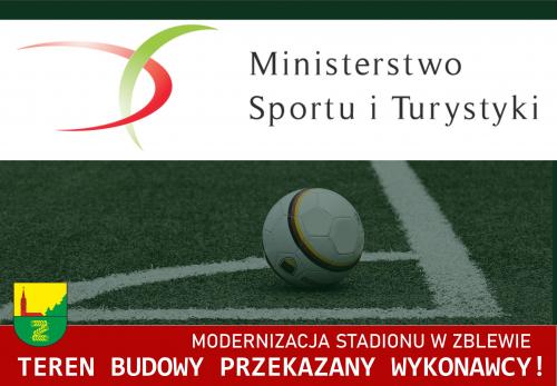 STADION W ZBLEWIE – TEREN BUDOWY PRZEKAZANY!