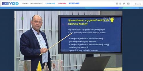 NASZ MATEMATYK ZBIGNIEW BAHR PROWADZI LEKCJE W TVP!